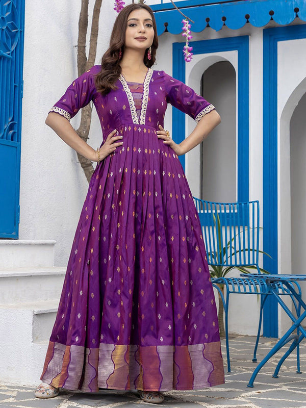 Women Ethnic Motifs Printed Fit and Flare Ethnic Dresses